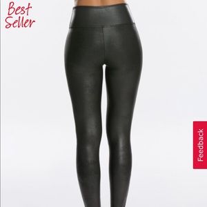 Spanx Faux Leather Leggings Medium